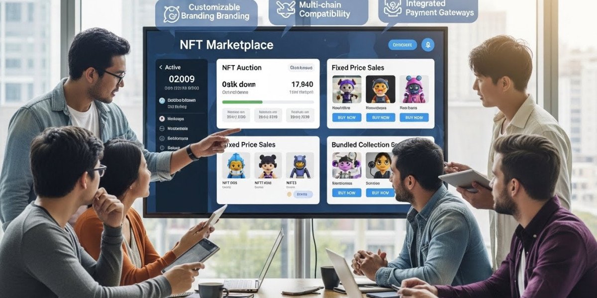 How White Label NFT Marketplace Solutions Help You Launch NFT Auctions, Fixed Sales, and Bundles